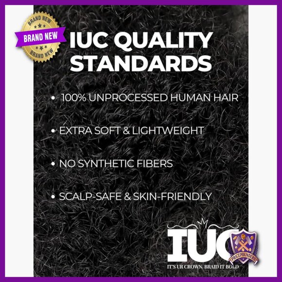 12 Inch 4C Afro Kinky Curly Human Hair Bundle 50g for Braiding Twists main image 5